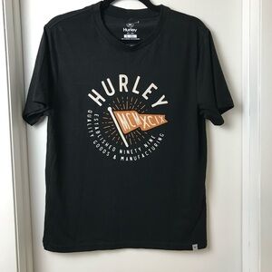 Hurley Black T Shirt Graphic Short Sleeve Unisex Men's Size S New Without Tags